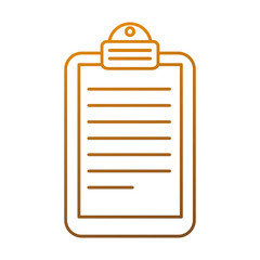 paper clipboard isolated icon vector illustration design
