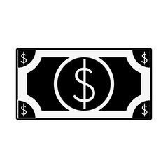 Money bill isolated icon vector illustration graphic design