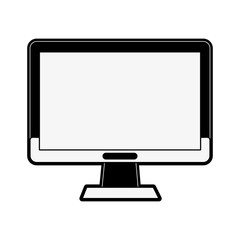 Computer screen monitor icon vector illustration graphic design