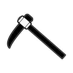 Pick construction tool icon vector illustration graphic design
