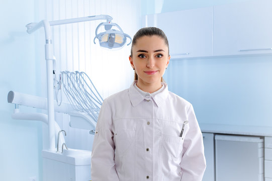 Portrait of dantist in dental clinic