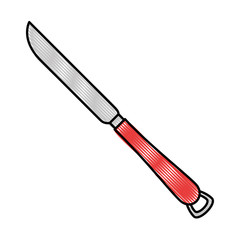 knife cutlery isolated icon vector illustration design