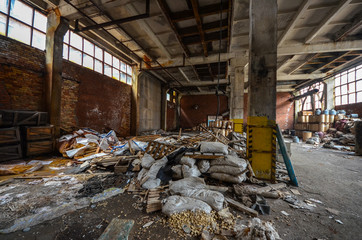 The abandoned chemical plant (Former Soviet Union) in Ufa, Russia