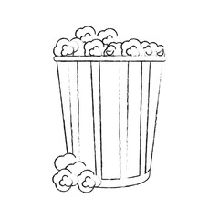 Popcorn snack food icon vector illustration graphic design