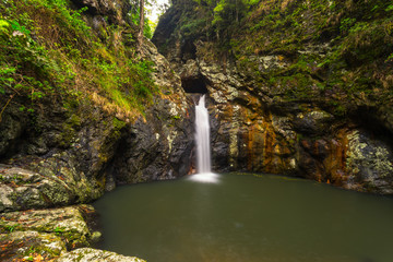 A lush waterfall on the Gold Coast in Queensland, Australia