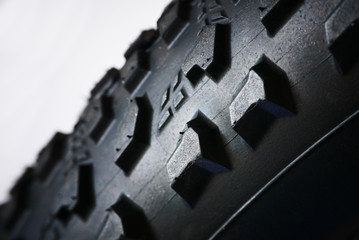 Detailed pattern of rubber bicycle tire