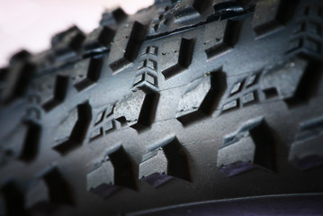 Abstract durability background, extreme close-up of cross MTB tire