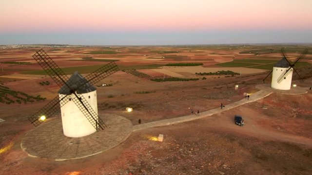 Molinos de viento en Alc&aacute;zar de San Juan, Ciudad Real