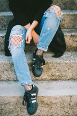 women autumn street  outfit