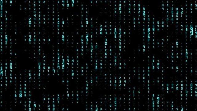 falling green numbers. business subjects. cinematic background. seamless loop.
