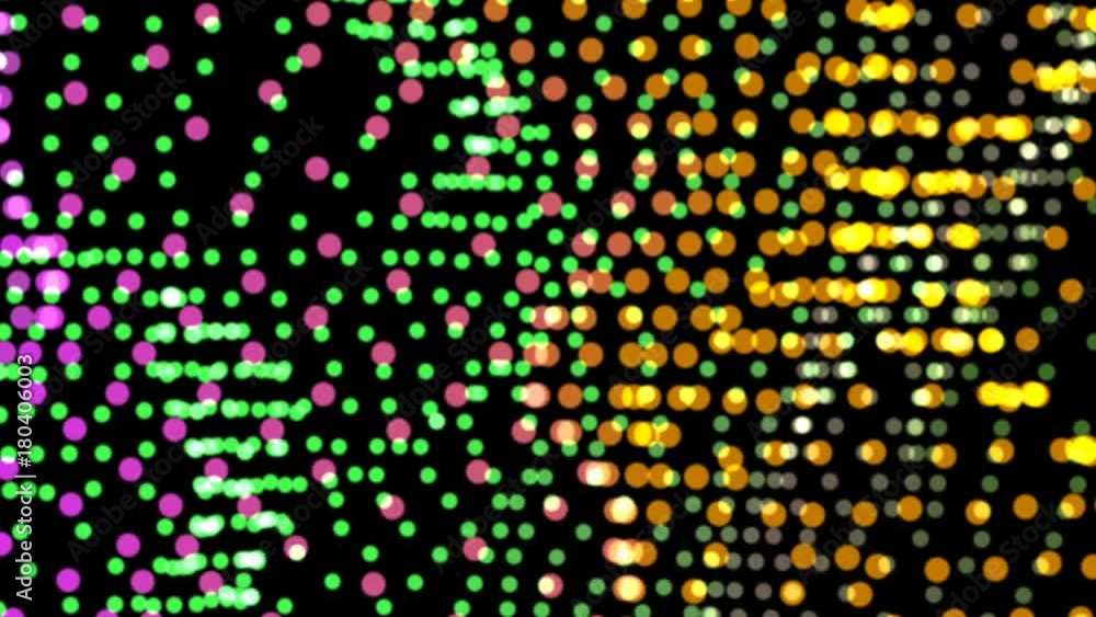 Poster multicolored circles move horizontally. cinematic background. seamless loop.