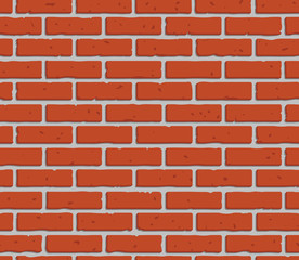 Seamless pattern with brick wall