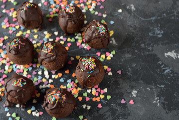 Chocolate truffle cakes