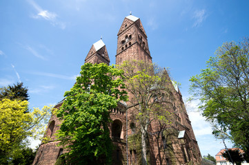 Obraz premium Erlöserkirche in Bad Homburg vor der Höhe, Hessen