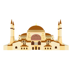 Fototapeta na wymiar Orthodox Church Hagia Sophia in Turkey. Orthodox cathedral, mosque, museum.