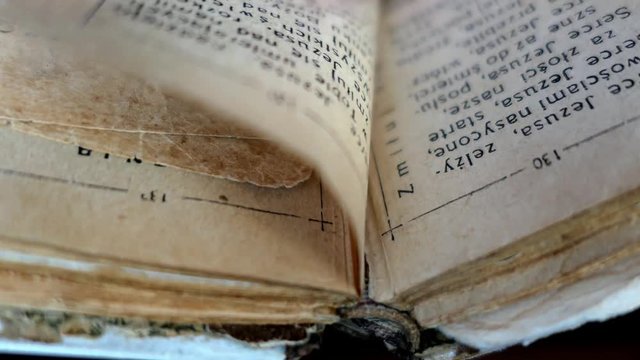 Browsing Old Vintage Prayer-Book