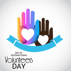 Fototapeta premium International Volunteers Day.