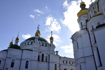 Gold Crist and arch elements 