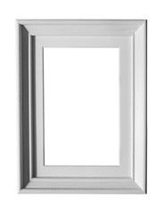 Blank frame on white background with clipping path