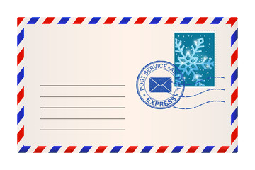 Envelope with stamps