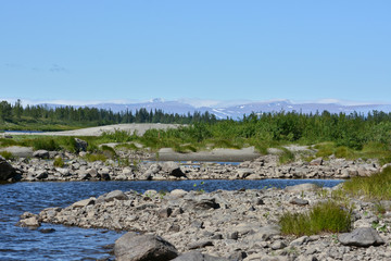 The Sob River in the Polar Urals.