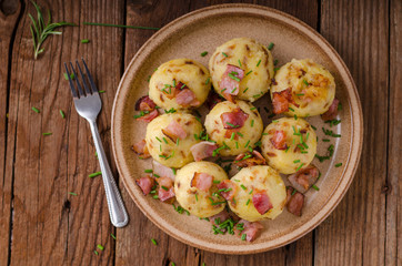 Bacon dumplings delish food