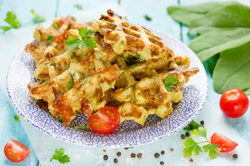 Belgian waffles with a crispy crust