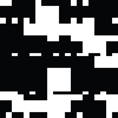 Obraz premium Black and White Abstract Rectangles Art Graphic Design 