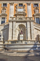 Obraz premium Capitoline Hill, statue of Minerva, Rome, Italy