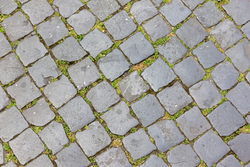 Cobblestone in Rome, Italy
