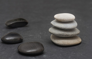 stack of lava massage stones