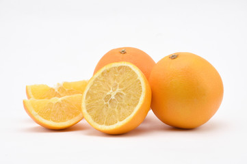 Orange on a white background.Natural.For Isolation.