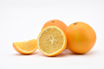 Orange on a white background.Natural.For Isolation.
