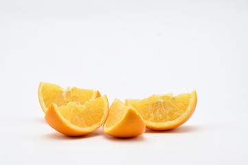 Orange on a white background.Natural.For Isolation.