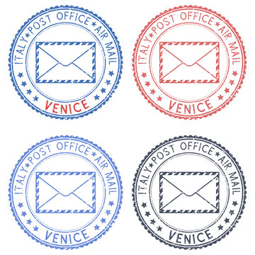 Venice, Italy round postmarks for envelope