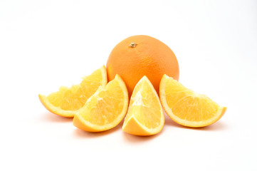 Orange on a white background.Natural.For Isolation.