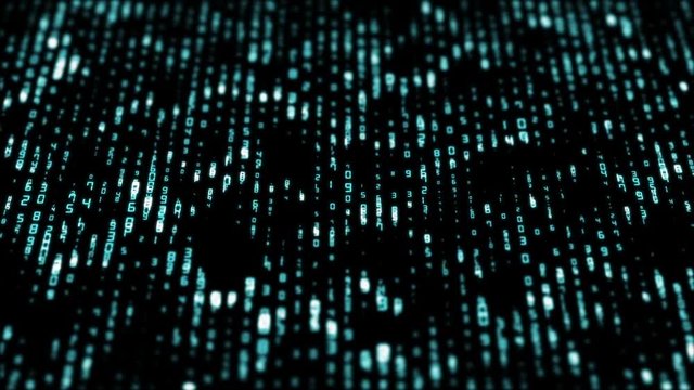 ascending and descending numbers. cinematic background. seamless loop.