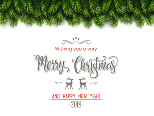 Obraz na płótnie Canvas Christmas Greeting Card
