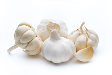 Obraz na płótnie Canvas Garlic isolated on the white background.