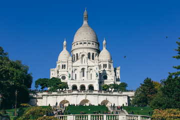 Fototapeta na wymiar The Basilica of the Sacred Heart of Paris.