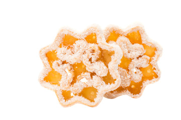 christmas biscuit snowflake isolated