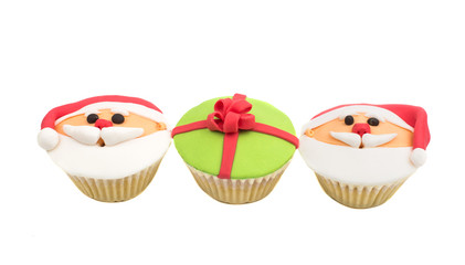 christmas muffins isolated