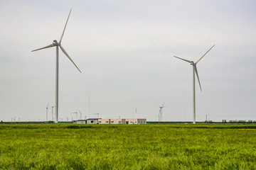 Fototapeta na wymiar Scenery of wind power generation of Yeonggwang-gun, Jeollanam-do