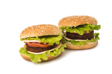 cheeseburger isolated