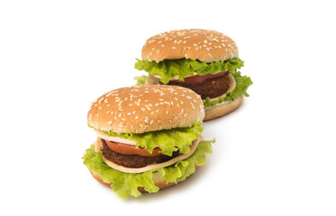 cheeseburger isolated