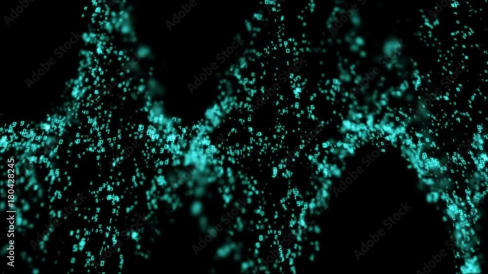 Poster digital device of the universe. cinematographic background. seamless loop.