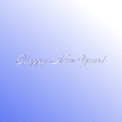 счастливого нового года на голубом фоне, векторная иллюстрация