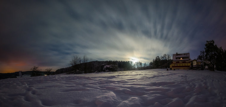 Winternacht im Schwarzwald