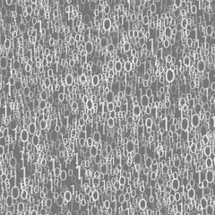 Binary Code Blue Background. Algorithm Decryption and Encoding.