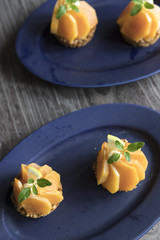 柿とバナナのグラノーラタルト